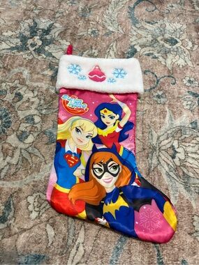 Pink DC Super Hero Girls Christmas Stocking